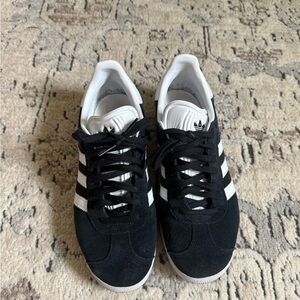 Adidas Black and White Gazelle Sneakers
